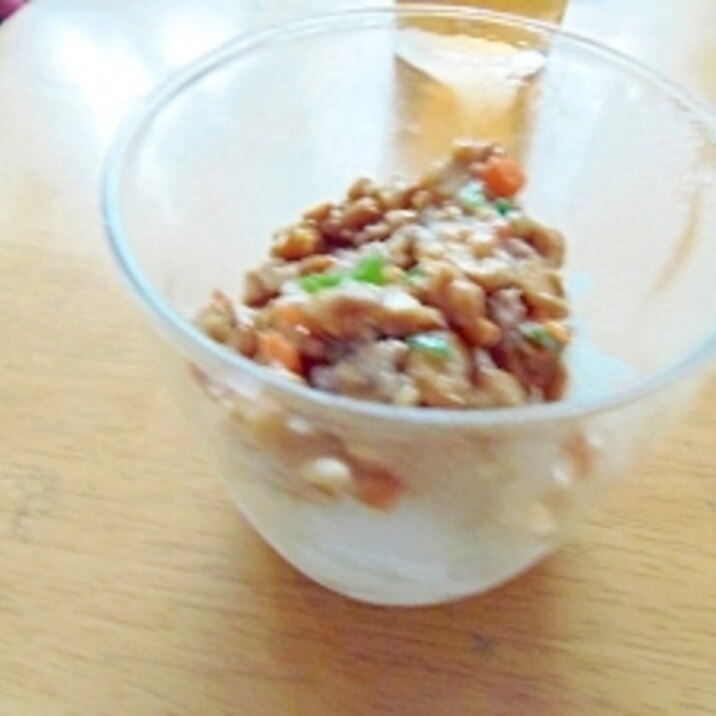 離乳食 なっとうかけごはん
